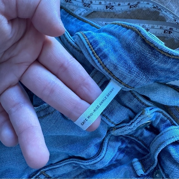 Rag & Bone Womens Cate Mid Rise Ankle Skinny Jeans In Thunderbird Blue - Picture 3 of 16